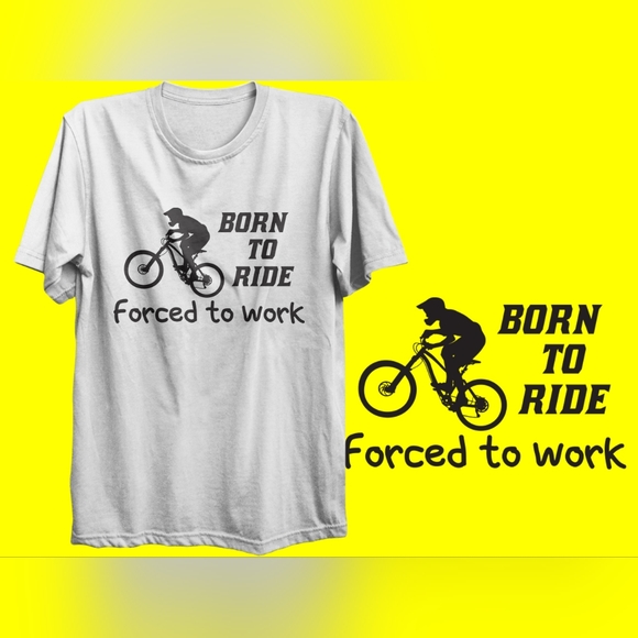 Bicycle Short Sleeve T-shirt Apparel Unisex Size Bike Enthusiast Theme - Picture 1 of 1